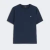 Enkel t-shirt i bomull, marinblå Enkel t-shirt i bomull, marinblå