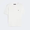 Enkel t-shirt i bomull, optiskt vit Enkel t-shirt i bomull, optiskt vit