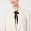 Enradig blazer i cady, beige Enradig blazer i cady, beige