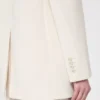 Enradig blazer i cady, beige Enradig blazer i cady, beige