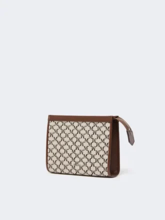 Extra liten väska i bomullsjacquard, svart