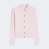 Feminin kofta i ull, rosa Feminin kofta i ull, rosa