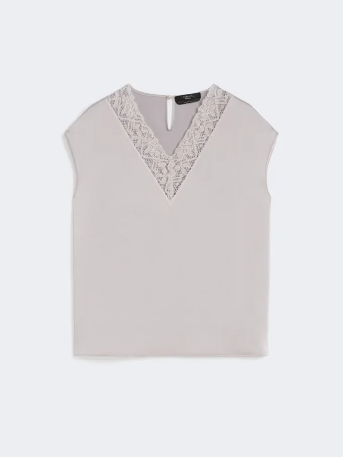Feminin satintopp, nude Feminin satintopp, nude