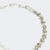 Halsband med pärlor och metall, silver