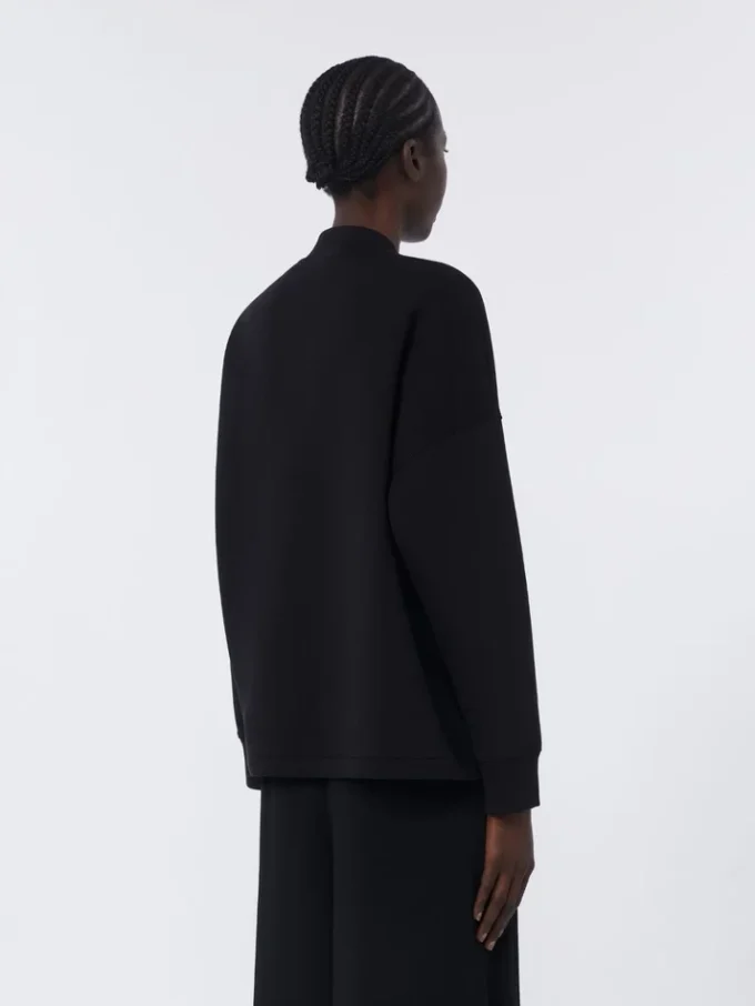 Jacka i scuba-jersey, svart Jacka i scuba-jersey, svart