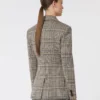 Jacquard-jerseyblazer, svartgrå Jacquard-jerseyblazer, svartgrå