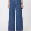 Jeans med vida ben, midnattsblå Jeans med vida ben, midnattsblå