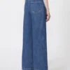 Jeans med vida ben, midnattsblå Jeans med vida ben, midnattsblå