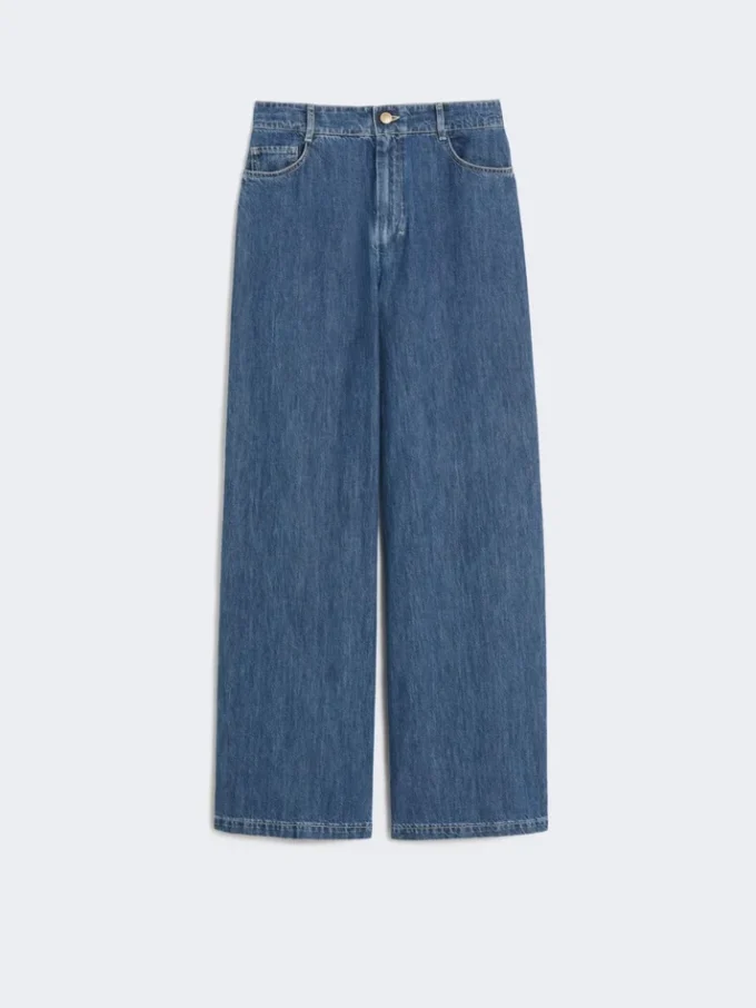 Jeans med vida ben, midnattsblå Jeans med vida ben, midnattsblå