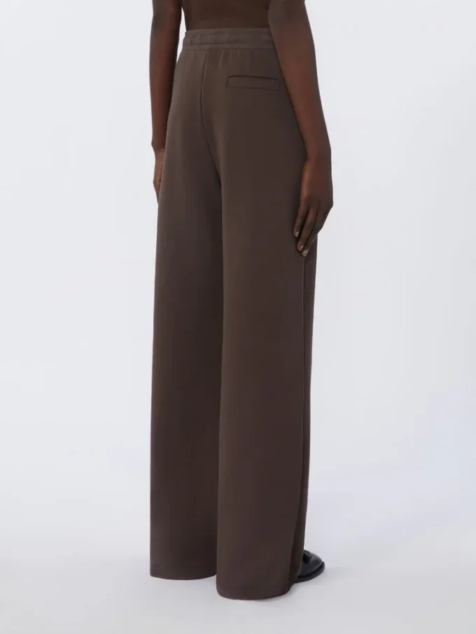 Jerseybyxor med vid passform, chokladbruna Jerseybyxor med vid passform, chokladbruna
