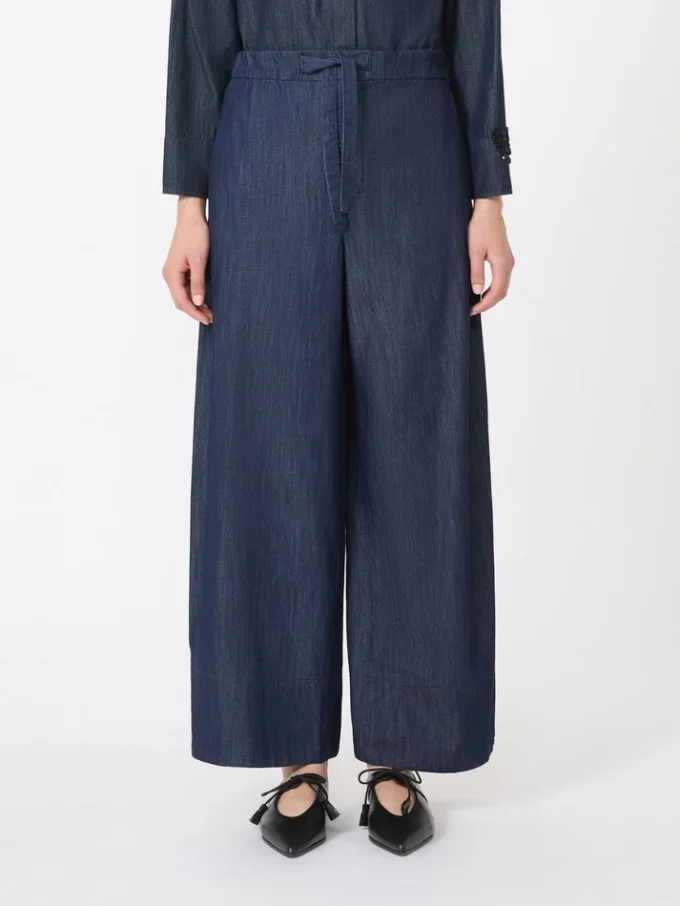 Joggingbyxor i denim, midnattsblå Joggingbyxor i denim, midnattsblå