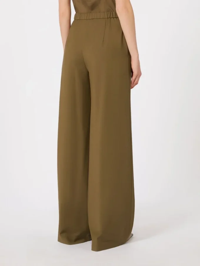 Joggingbyxor i ulltyg, khaki