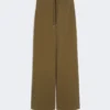 Joggingbyxor i ulltyg, khaki