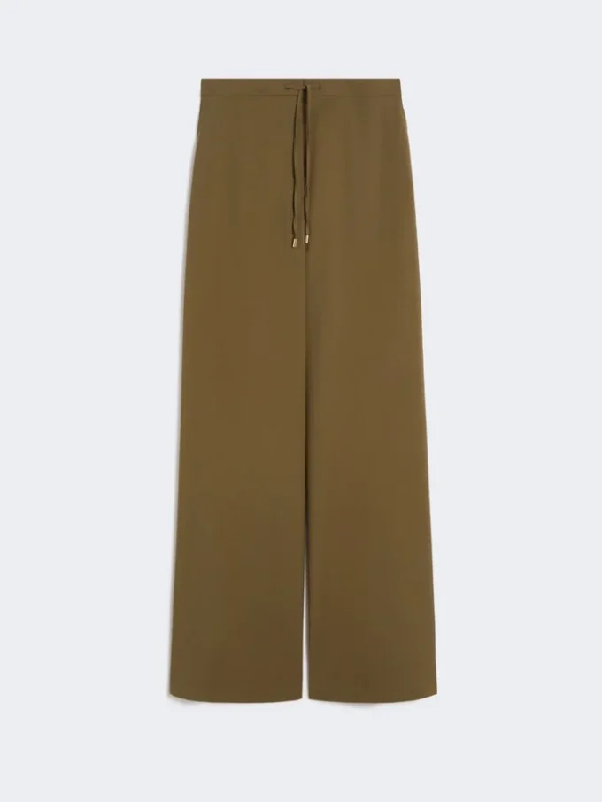 Joggingbyxor i ulltyg, khaki