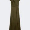 Jumpsuit i Envers-satin, mossgrön Jumpsuit i Envers-satin, mossgrön