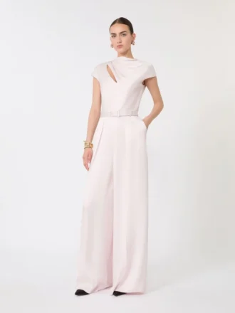 Jumpsuit i Envers-satin, rosa