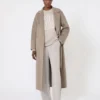 Byxor i ull och kashmir, beige
