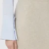 Kjol i argyle-mönstrat kashmirgarn, beige Kjol i argyle-mönstrat kashmirgarn, beige