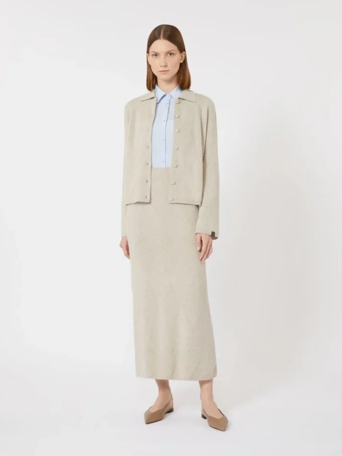 Kofta i kashmir, beige