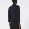 Kort blazer i ulltyg, ultramarin