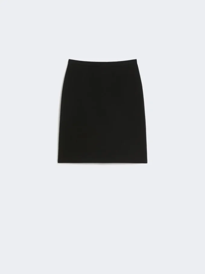 Kort kjol i cady, svart