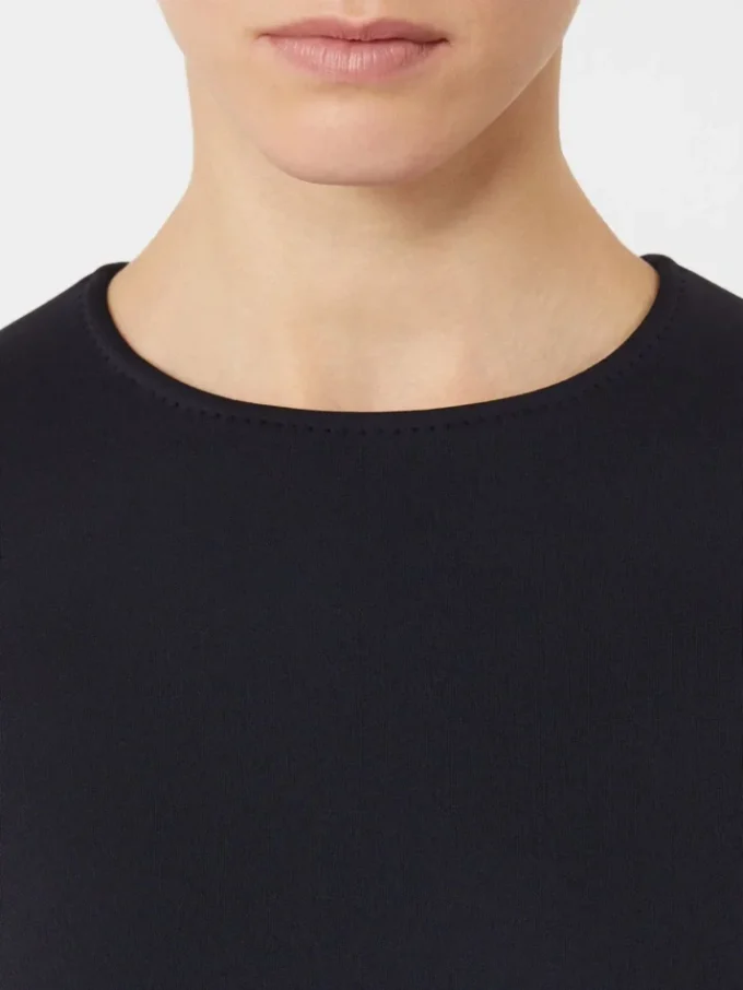 Kort klänning i scuba-jersey, ultramarin Kort klänning i scuba-jersey, ultramarin