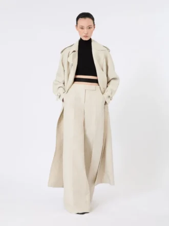 Kort turtleneck i stretchviskos, svart