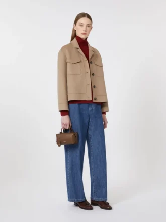 Kort ulljacka, beige