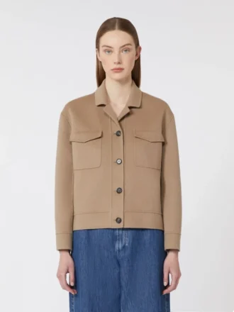 Kort ulljacka, beige