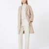 Kort ullkappa, beige-rosa Kort ullkappa, beige-rosa