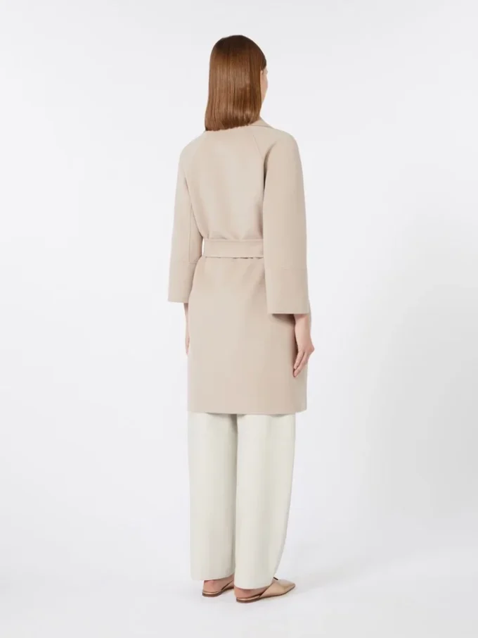 Kort ullkappa, beige-rosa Kort ullkappa, beige-rosa
