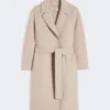 Kort ullkappa, beige-rosa Kort ullkappa, beige-rosa