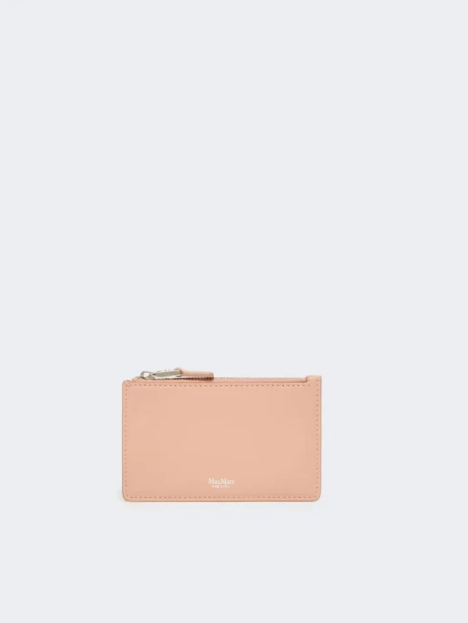 Kortfodral i läder, rosa Kortfodral i läder, rosa