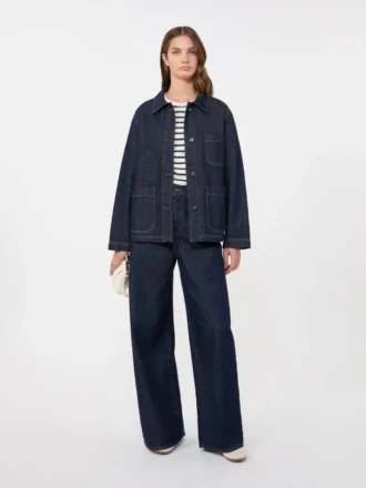Äkta denimjacka, marinblå