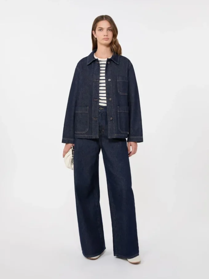 Äkta denimjacka, marinblå Äkta denimjacka, marinblå