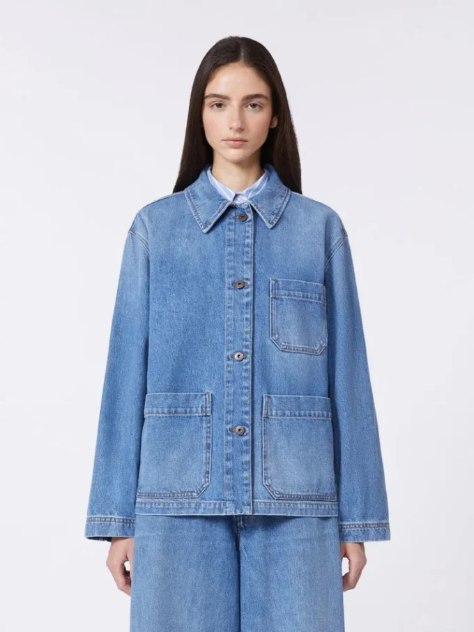Äkta denimjacka, marinblå Äkta denimjacka, marinblå