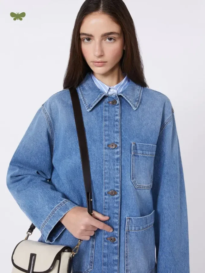 Äkta denimjacka, marinblå Äkta denimjacka, marinblå