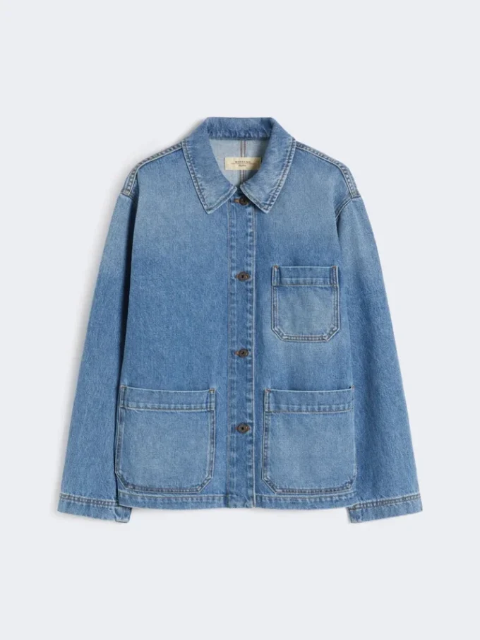 Äkta denimjacka, marinblå Äkta denimjacka, marinblå