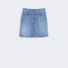 Äkta denimminikjol, marinblå Äkta denimminikjol, marinblå
