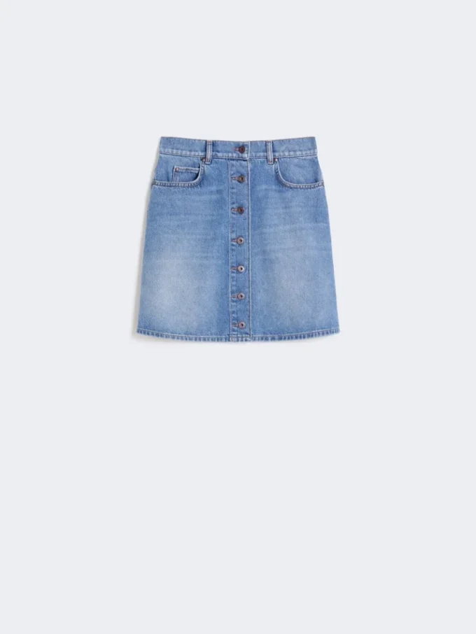 Äkta denimminikjol, marinblå Äkta denimminikjol, marinblå