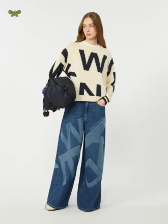 Äkta jeans i bomullsdenim, marinblå
