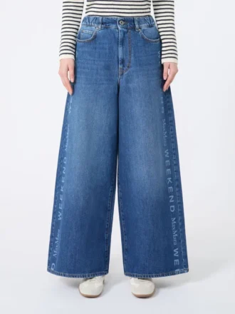 Äkta jeans i bomullsdenim, marinblå