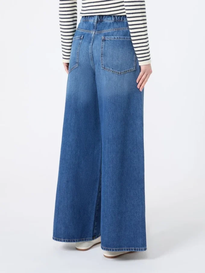 Äkta jeans i bomullsdenim, marinblå Äkta jeans i bomullsdenim, marinblå