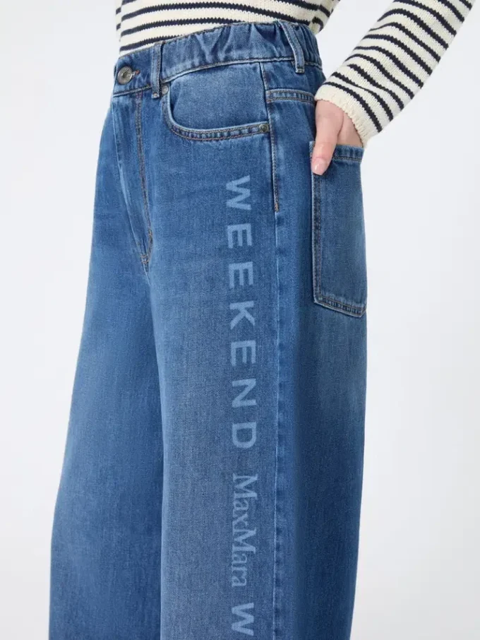 Äkta jeans i bomullsdenim, marinblå Äkta jeans i bomullsdenim, marinblå