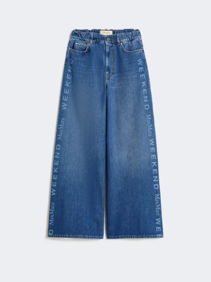 Äkta jeans i bomullsdenim, marinblå Äkta jeans i bomullsdenim, marinblå