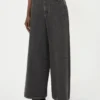 Äkta jeans i bomullsdenim, svarta