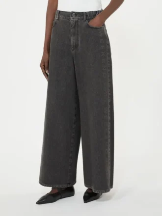 Äkta jeans i bomullsdenim, svarta