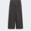 Äkta jeans i bomullsdenim, svarta