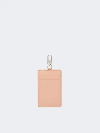 Läderbrickhållare, rosa