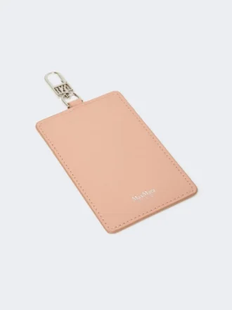 Läderbrickhållare, rosa